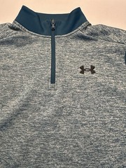 NWT Under Armour Armour Fleece Twist 1/4 Zip Pullover Tourmaline Teal Size Large