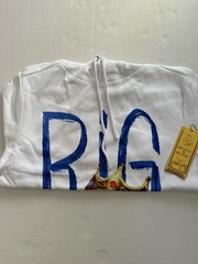 Bricks & Butter Biggie Smalls Graphic White Hoodie Streetwear NWT Size Medium