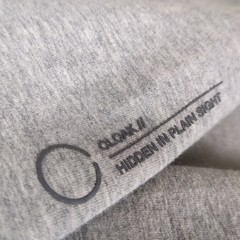 Cloak Crewneck Sweater Mens Extra Large Gray Pullover Hidden in Plain Sight Logo