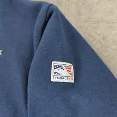 Facebook Hoodie Tyndale Heavyweight Flame Resistant Blue Men Medium Made in USA