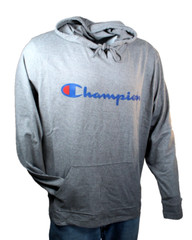NWT CHAMPION Size Medium Grey Cotton Blend Jersey Men Midweight Hoodie Pullover