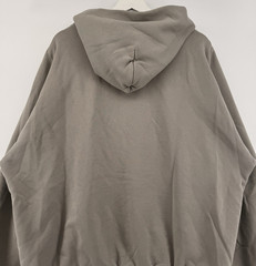 Yeezy x Gap x Balenciaga H14 Double Face Full Zip Hoodie YZY Taupe Beige XL