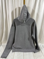 Abercrombie & Fitch Muscle Mens 2XL Hooded Varsity Letter Sweatshirt Gray