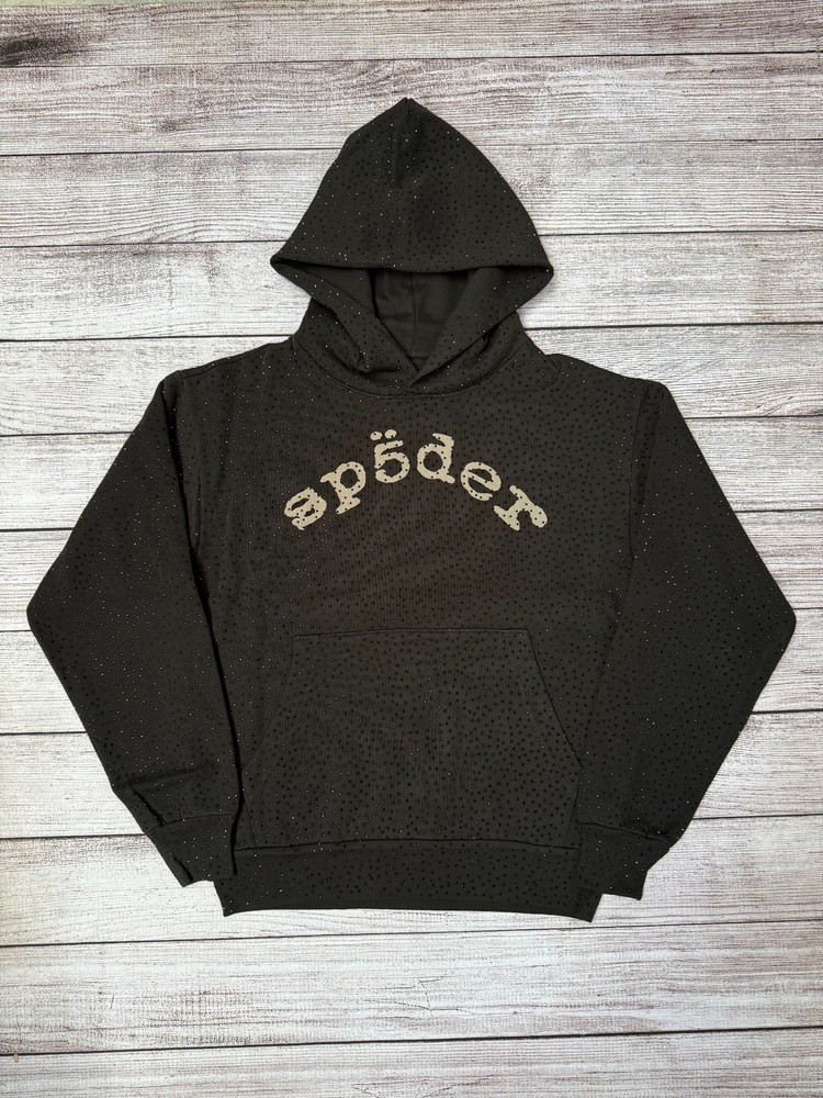 *BRAND NEW* Spider Worldwide Rhinestone VVS Black Hoodie – FREE Ship Size XXL