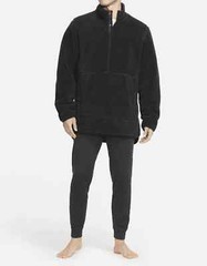 Nike Yoga Men’s Black Sherpa Fleece 1/2 Snap Pullover (DD2182-010) S/M/L/XL/XXL