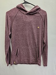 tentree Burgundy Pullover Hoodie Size med Sustainable Hemp Poly Blend