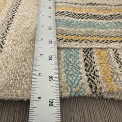 Molina Mexican Baja Hoodie Pullover Jacket Size 42 L Beige Striped Surfer Hippie