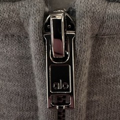 Alo Yoga Accolade Full Zip Hoodie Athletic Heather Grey Sweatshirt NWT Large