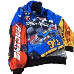 Mens Members Only Sport NASCAR Hoodie Size L Made In Egypt 🔥 NEW 🔥