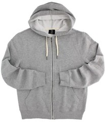 True Classic Men’s Hoodie Jacket French Terry Fleece Full Zip, Cotton/Poly Blend