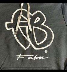 FUBU Hoodie Black White Logo Spell Out Hooded Sweatshirt Mens 3XL NWOT