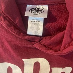 Unbranded Men’s Burgundy and Red Hoodie
