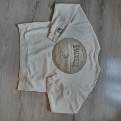 Zara Shaquille O’Neal Long Sleeve Crewneck Sweatshirt Ivory & Beige Men’s Sz L
