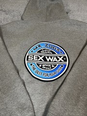Mr. Zogs Sex Wax Hoodie Mens XL Logo Front Back Full Zip Lined Heavyweight