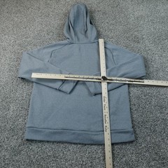 Under Armour Hoodie Mens M Gray Fleece Pullover Sweatshirt Logo Loose Fit Gym