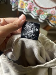 Stussy Sweatshirt Men’s Small Beige Basic Crew 90s Logo Crewneck Streetwear