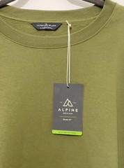Alpine Design Men’s Solid Fleece Crewneck Sweatshirt Sizes S, M, L, XL & XXL New