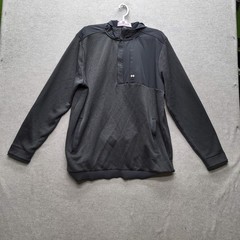 Under Armour Men Hoodie XL Dark Gray Storm Activewear Gorpcore Logo Long
