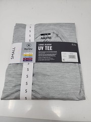 Hurley Men’s Sunny Side Hybrid Stretch Tagless UV T-Shirt S Grey
