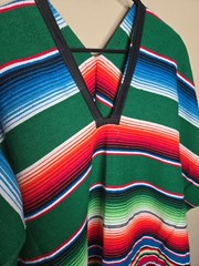 SERAPE Mexican Poncho – ALL COLORS – ONE SIZE FITS ALL – Sarape Saltillo
