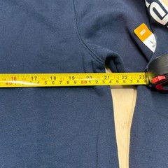 NEW! Carhartt Mens Small Loose Fit Midweight Logo Sleeve Hoodie Navy Blue K288