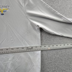 Peter Millar Men Sweatshirt M Light Gray Embroidered Airplane Logo Quarter Zip