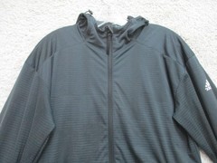 Adidas Sweater Small Adult Black Full Zip Pockets Hoodie Stretch Modern Mens S