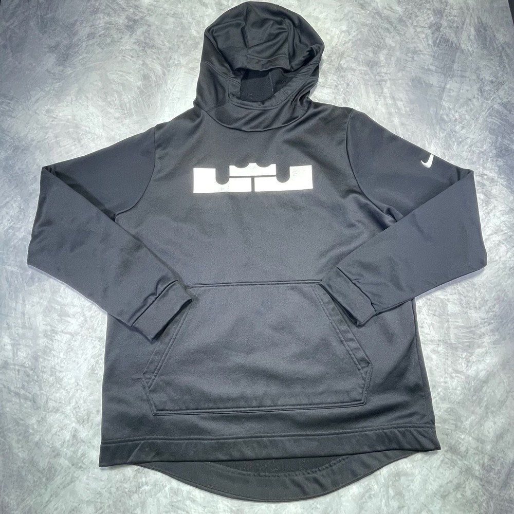 Nike LeBron James Dri-Fit Basketball Hoodie Black Men’s Size Large