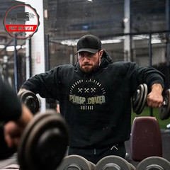 Mens Oversized Hoodie the Wrester Gym Workout Retro Menswear Quality Wear UK
