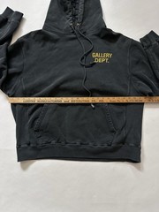 Gallery Dept Washed Black Charcoal Gray Hoodie Hype Streetwear Designer Men’s XL