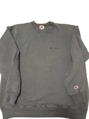 Vintage Champion V Insert Crewneck Sweatshirt – Slate Blue – Size L