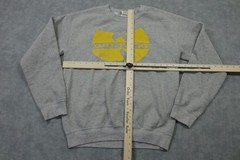 Gildan Wu-Tang Sweatshirt Mens S Gray Crewneck Fleece Pullover Logo