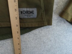Chrome Industries Hoodie Mens Large Green Full Zip Fleece Cycling Jacket