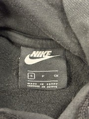 Mens Nike All Over Print Multicolor Swoosh Sweatshirt • Size Small S Black Y2K