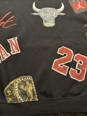 Nike Air Jordan Brooklyn Fleece Chicago Bulls Hoodie Men’s Large All Over Print