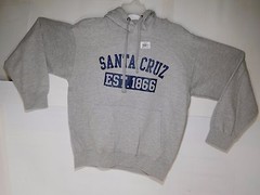 City Location Pullover Hoodie Santa Cruz EST. 1866 GREY, NAVY, PINK S,M,L,XL, 2X