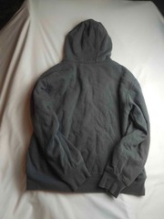 Weatherproof Vintage Full Zip Hoodie Mens Medium Gray Sherpa Fleece Lined Pocket