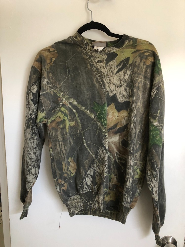 Jerzees Outdoors Camo Sweatshirt Size Medium