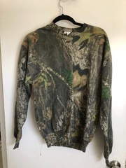 Jerzees Outdoors Camo Sweatshirt Size Medium