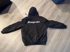 NWT Snap-on tools 2025 men’s black heavy canvas workwear hooded jacket