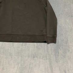 Banana Republic Sweatshirt Mens Medium Black Modern Logo Fleece Lined Ribbed Hem