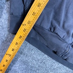 Yeezy Gap Poetic Black Zip Up Hoodie Mens Medium Boxy Faded Wash SP23 Cotton