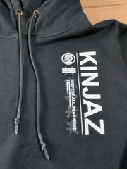 Kinjaz Hoodie Men Large Respect All Fear None Black Sweatshirt Hoodie