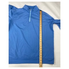 Peter Millar Quarter Zip Men’s XL Blue Performance Pullover Golf – Flaw