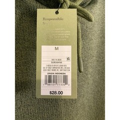 Goodfellow & Co Mens Olive Green Textured Knit Pullover Hoodie Size M NEW