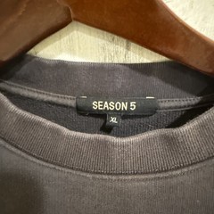 Yeezy Season 5 Black Calabasas Crewneck XL Crest Logo Pre-Loved