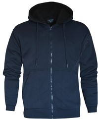 Sherpa Lined Hoodie Zip Up Plain Fleece Hooded Sweatshirt Jacket with Pockets