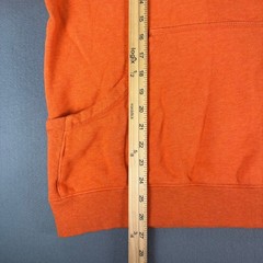 Municipal Sport Utility Gear Orange Hoodie Mens Large Cotton Rayon Sweatshirt