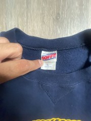 Vintage Soffe United States Navy Crewneck Sweatshirt Blue Large Made in USA