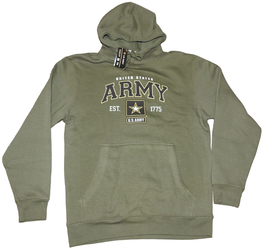 NWT United States US Army Green Pullover Hoodie Sweatshirt Brisco Men’s Medium